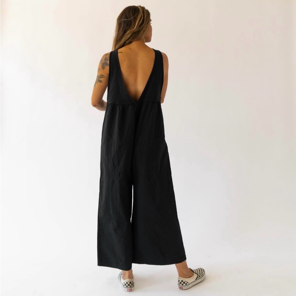 Longway Sunset Linen Jumper | Olive | Small - Picture 6 of 9